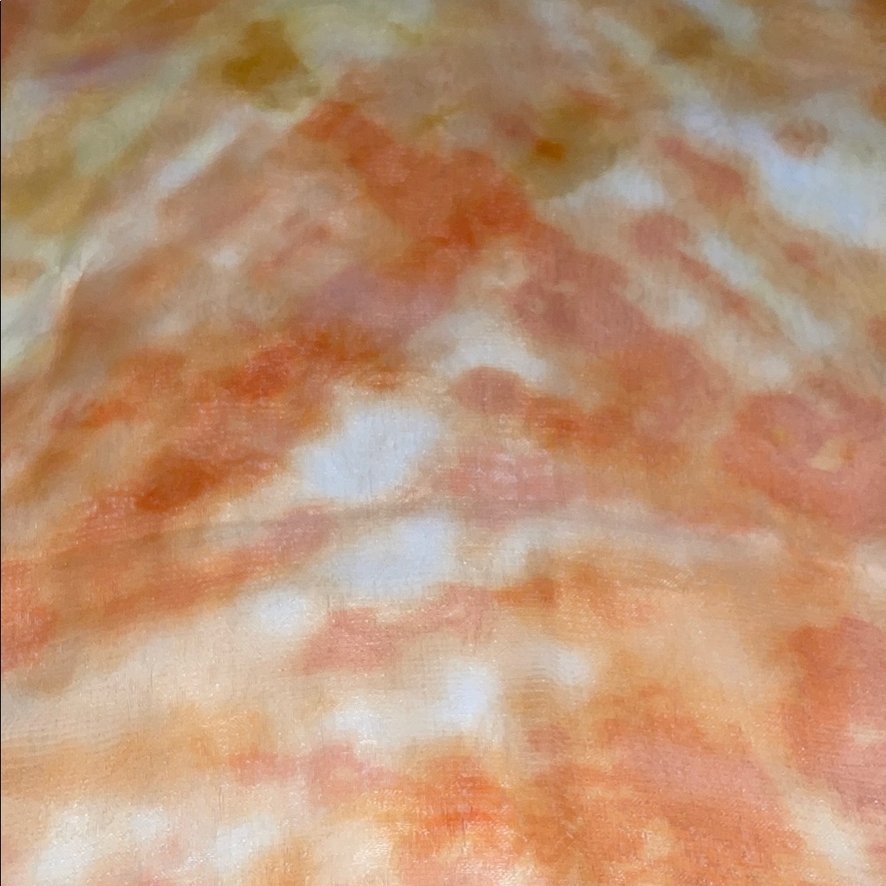 Vibrant Orange and Yellow Scarf - Picture 3 of 3